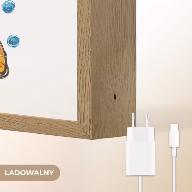 Clownvis - Oranje - Vis - Water Light Box met batterij (Wandlamp kind) middel -USP_websiteoplaadbaarNL