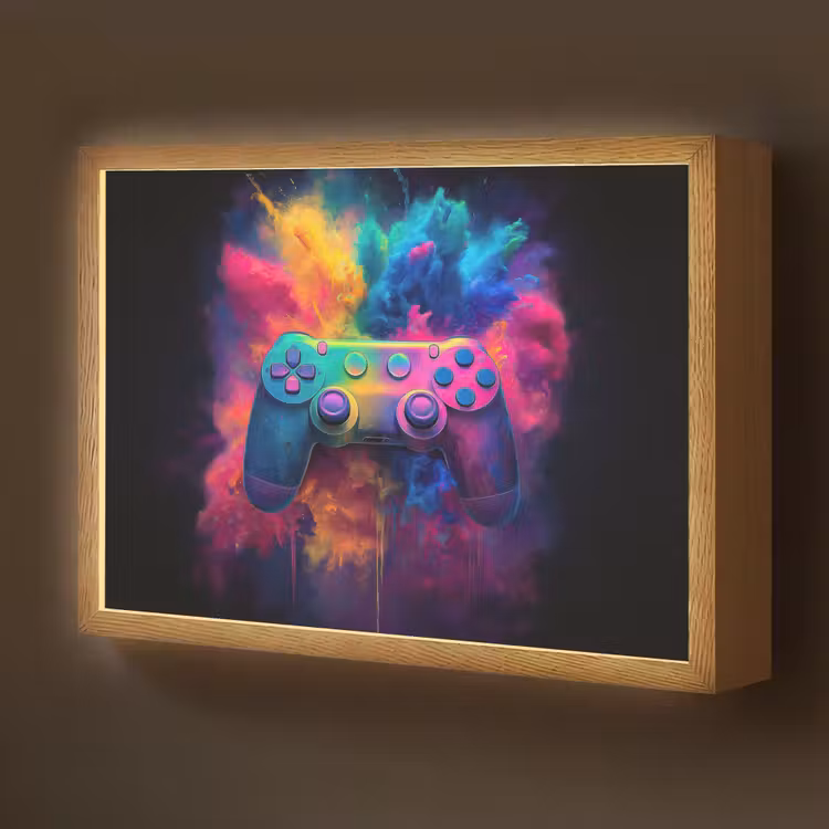 Controller - Neon - Explosie - Kleurrijk Light Box met batterij (Wandlamp kind) middel -z3d_website