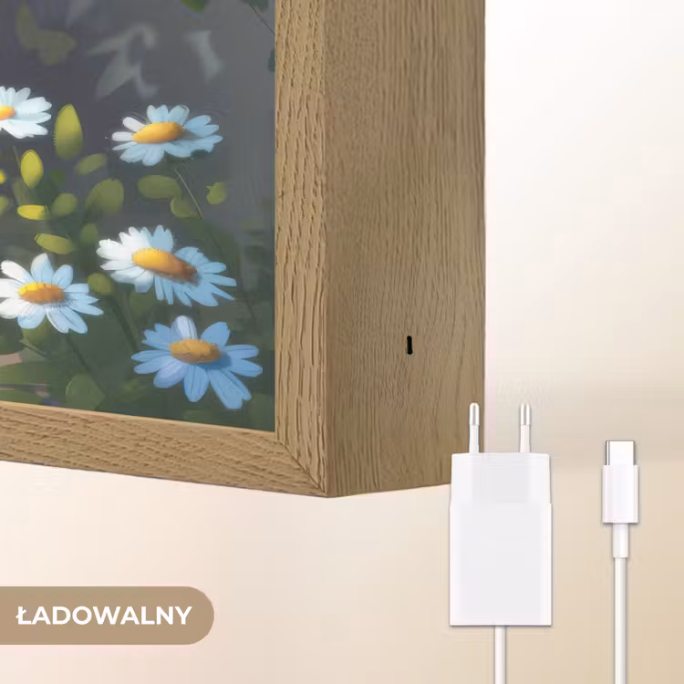 Dino - Blauw - Baby - Dinosaurus Light Box met batterij (Wandlamp kind) middel -USP_websiteoplaadbaarNL