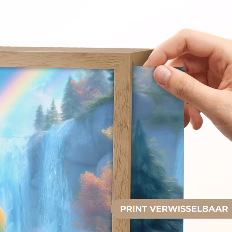 Dino - Natuur - Waterval Light Box met batterij (Wandlamp kind) middel -USP_websiteprintNL
