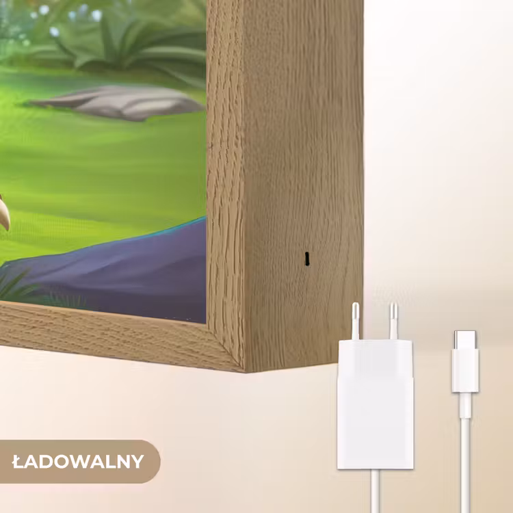 Dino - Voetbal - Groen Light Box met batterij (Wandlamp kind) middel -USP_websiteoplaadbaarNL