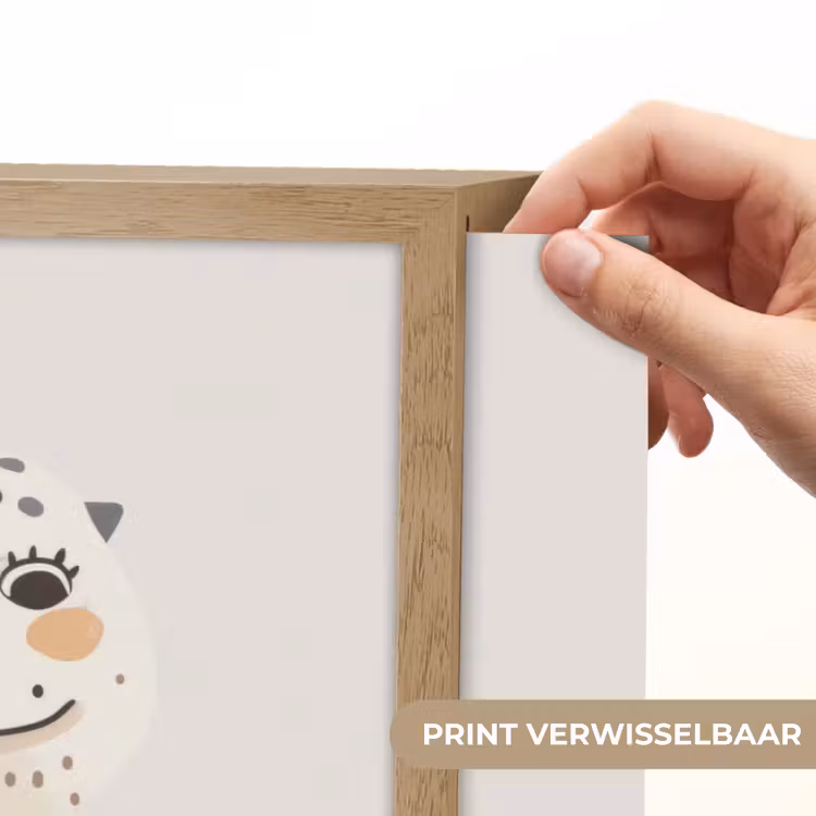 Dinosaurus - Pastel kleuren Light Box met batterij (Wandlamp kind) middel -USP_websiteprintNL