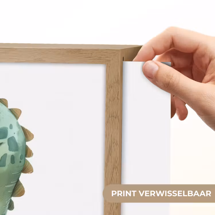 Draak - Wees moedig - Quote Light Box met batterij (Wandlamp kind) middel -USP_websiteprintNL