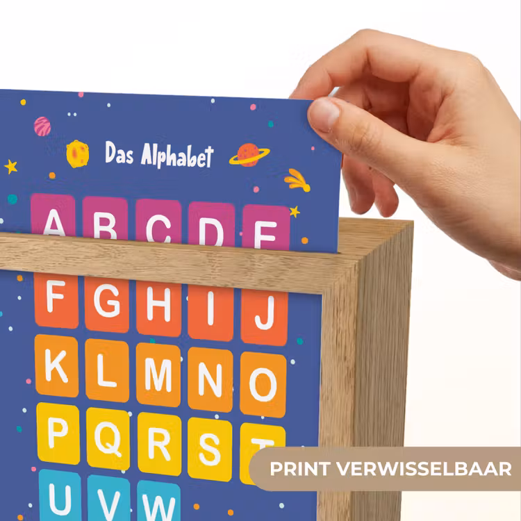 Educatief - Alfabet leren - Ruimte - Letters Light Box met kabel (Wandlamp kind) klein -USP_websiteprintNL