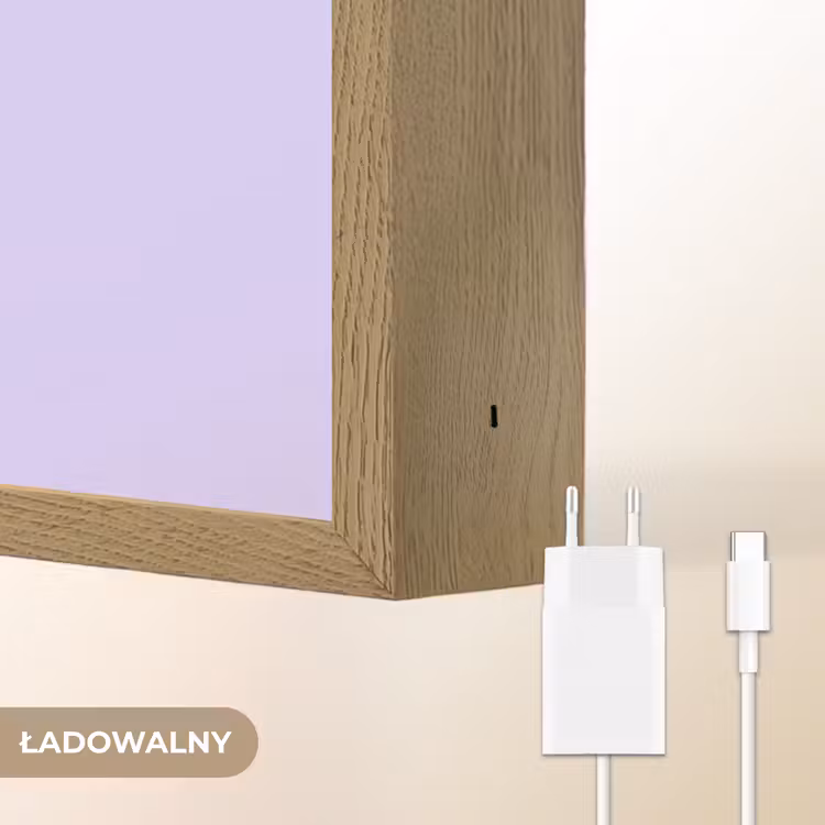 Eend - Sjaal - Paars Light Box met batterij (Wandlamp kind) middel -USP_websiteoplaadbaarNL