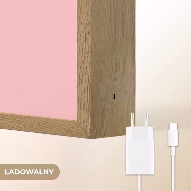 Eenhoorn - Bloemen - Roze Light Box met batterij (Wandlamp kind) middel -USP_websiteoplaadbaarNL
