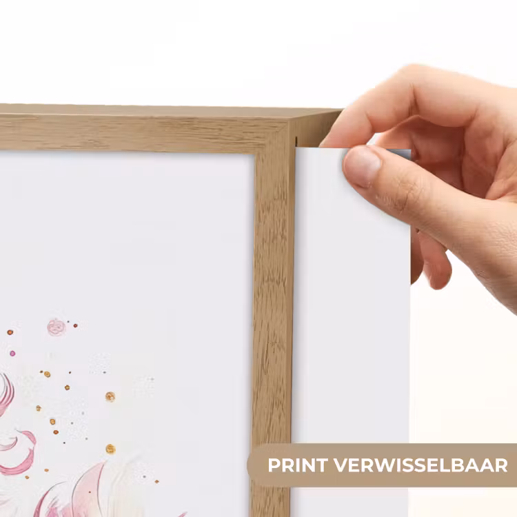 Eenhoorn - Roze - Magie Light Box met batterij (Wandlamp kind) middel -USP_websiteprintNL