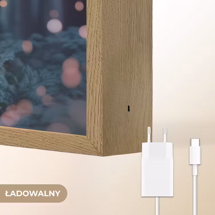 Elfje - Cartoon - Bos - Lichtjes Light Box met batterij (Wandlamp kind) middel -USP_websiteoplaadbaarNL