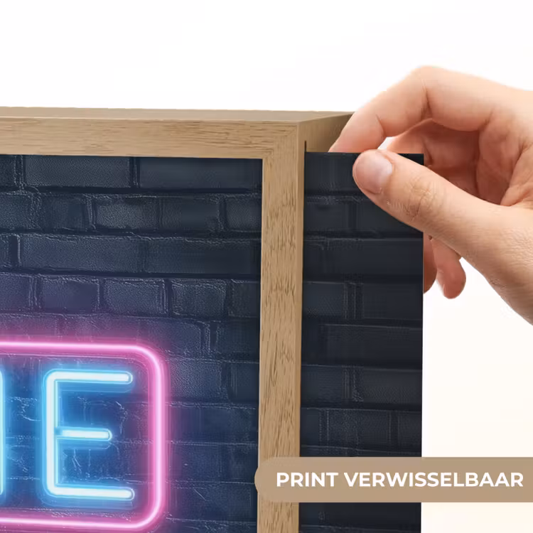 Game on - Neon - Muur Light Box met batterij (Wandlamp kind) middel -USP_websiteprintNL
