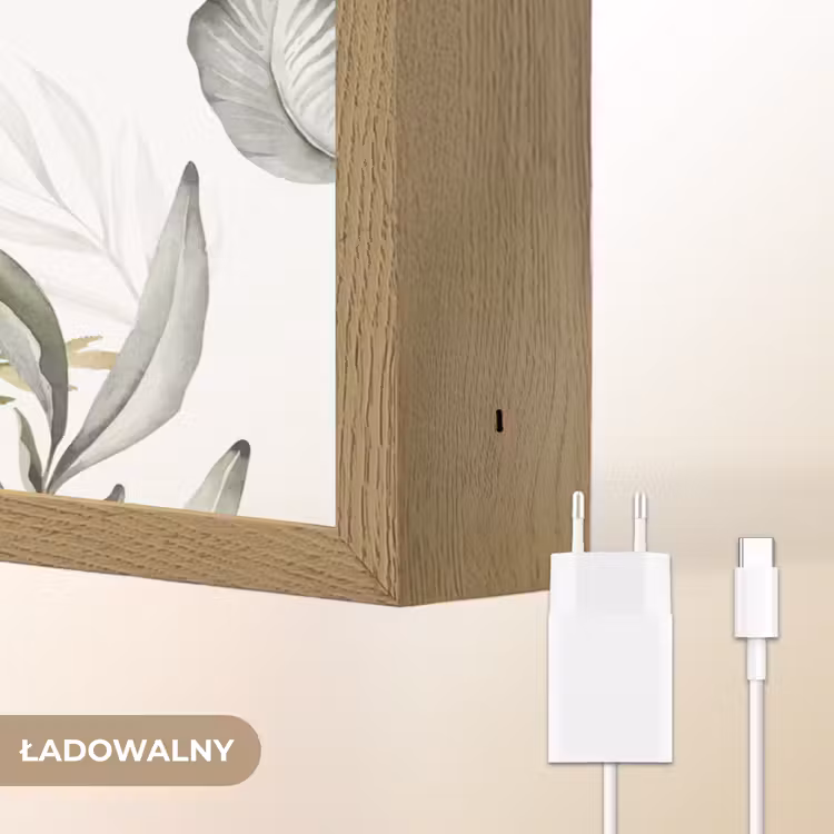 Giraffe - Bladeren - Kinderen - Dieren - Jungle Light Box met batterij (Wandlamp kind) middel -USP_websiteoplaadbaarNL