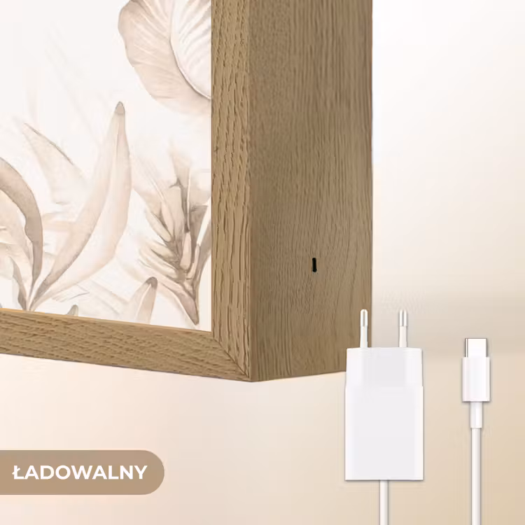 Giraffe - Jungle - Bruin - Kinderen Light Box met batterij (Wandlamp kind) middel -USP_websiteoplaadbaarNL