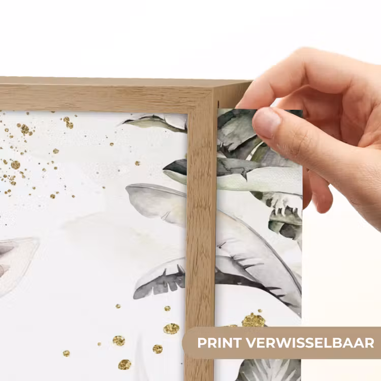 Giraffe - Natuur - Kinderen - Dieren Light Box met batterij (Wandlamp kind) middel -USP_websiteprintNL