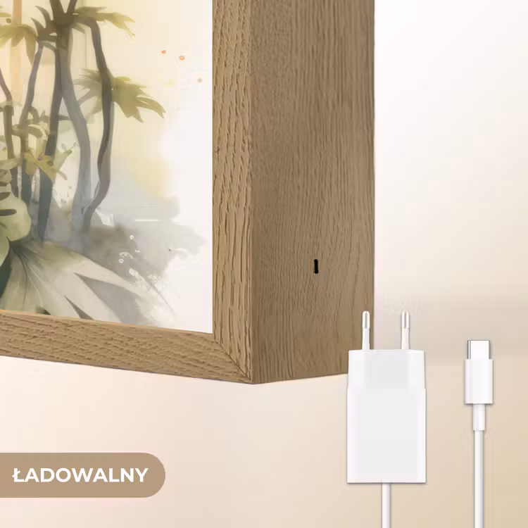 Giraffe - Wilde dieren - Natuur - Kinderen Light Box met batterij (Wandlamp kind) middel -USP_websiteoplaadbaarNL