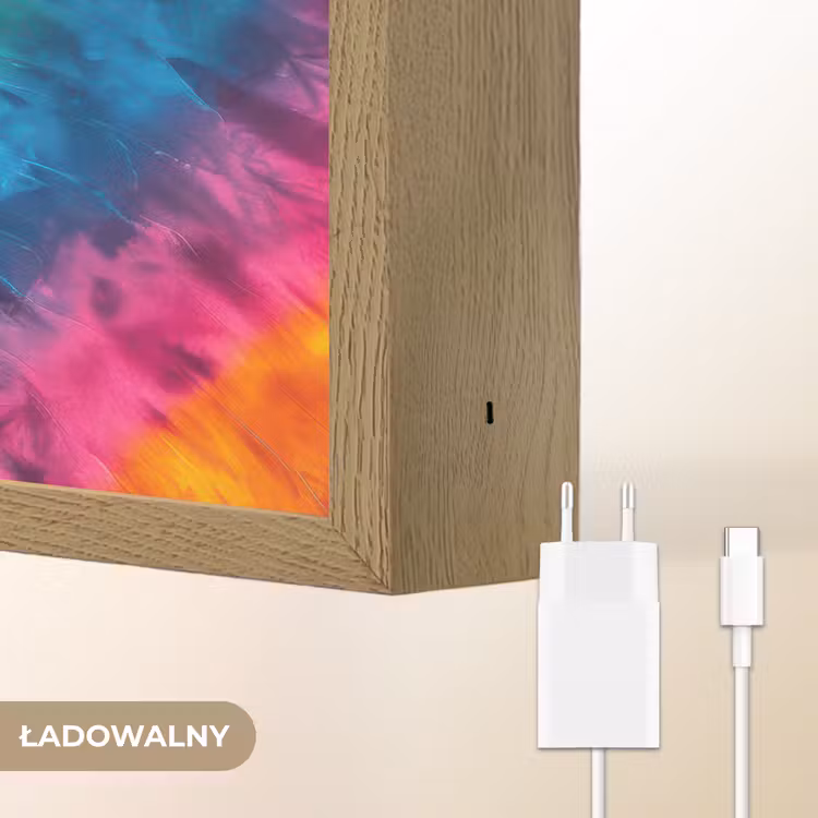 Hart - Tie Dye - Kleurrijk Light Box met batterij (Wandlamp kind) middel -USP_websiteoplaadbaarNL