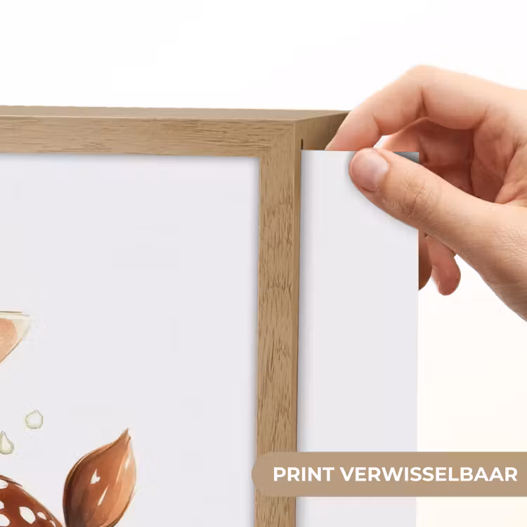 Hert - Dier - Bruin Light Box met batterij (Wandlamp kind) middel -USP_websiteprintNL
