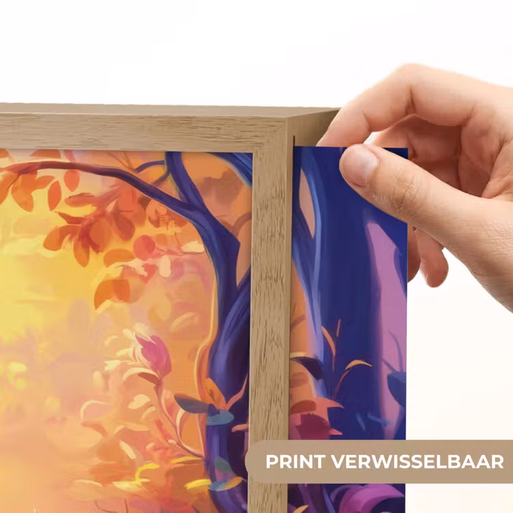 Hertje - Uil - Fantasie - Bos Light Box met batterij (Wandlamp kind) middel -USP_websiteprintNL