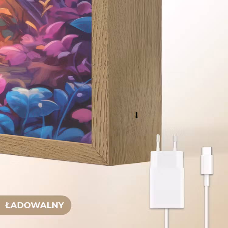 Hertje - Uil - Fantasie - Bos Light Box met batterij (Wandlamp kind) middel -USP_websiteoplaadbaarNL