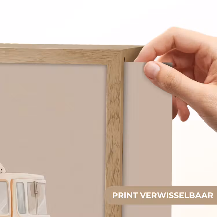 Kiepwagen - Auto - Beige Light Box met batterij (Wandlamp kind) middel -USP_websiteprintNL