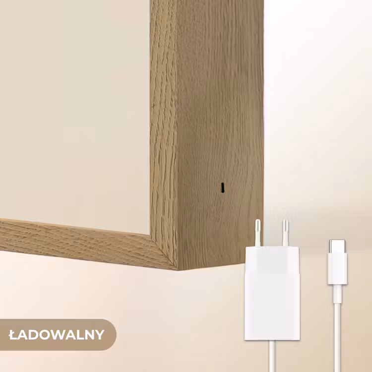 Knuffelbeer - Oranje bloemen - Vriendelijk Light Box met batterij (Wandlamp kind) middel -USP_websiteoplaadbaarNL