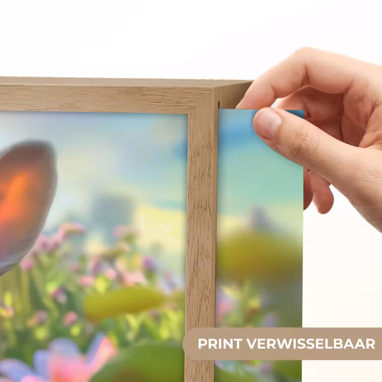 Konijn - Dieren - Natuur Light Box met batterij (Wandlamp kind) middel -USP_websiteprintNL