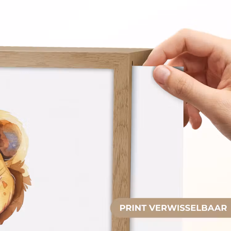 Leeuw - Baby dier Light Box met batterij (Wandlamp kind) middel -USP_websiteprintNL
