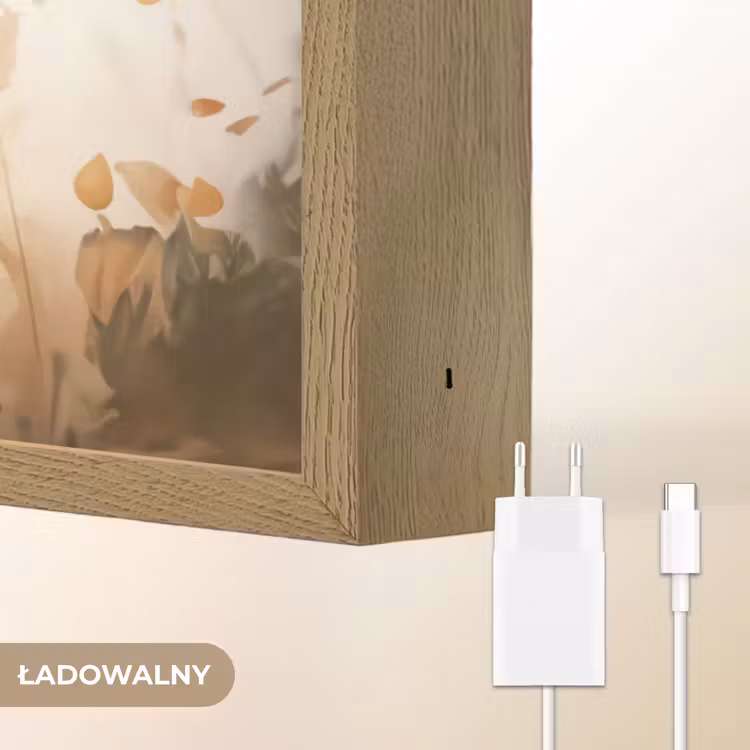 Leeuw - Dieren - Kinderen - Bruin - Meisje Light Box met batterij (Wandlamp kind) middel -USP_websiteoplaadbaarNL