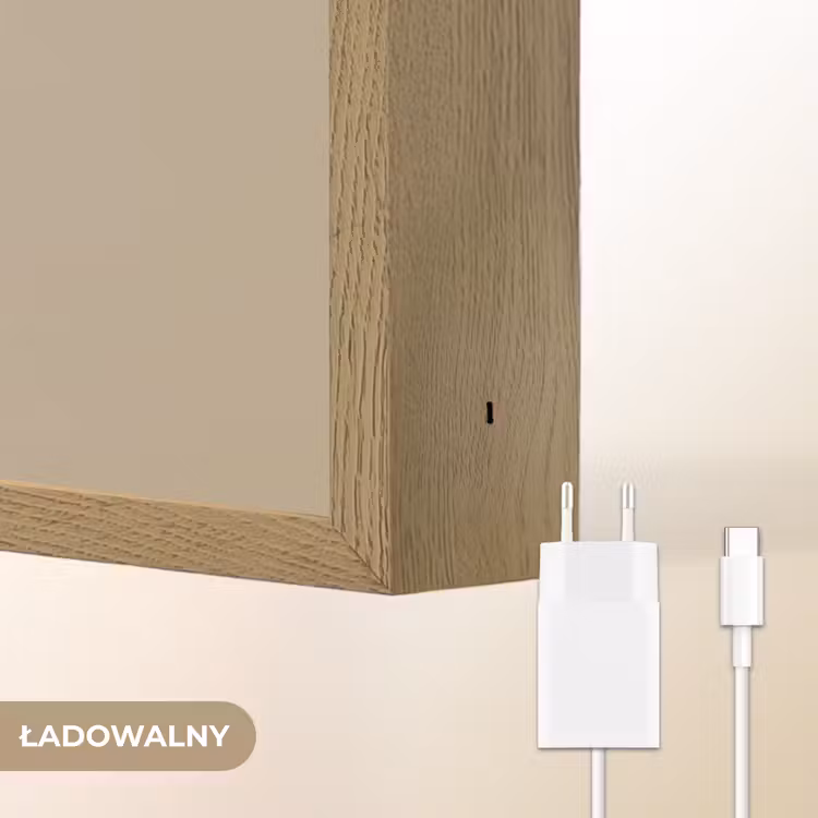 Leeuw - Oranje bloemen - Vriendelijk Light Box met batterij (Wandlamp kind) middel -USP_websiteoplaadbaarNL