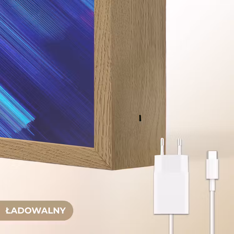 Lijnen - Abstract - Patroon - Donkerblauw Light Box met batterij (Wandlamp kind) middel -USP_websiteoplaadbaarNL