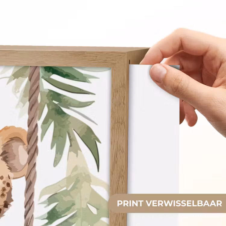 Luipaard - Dier - Kinderen - Jungle Light Box met batterij (Wandlamp kind) middel -USP_websiteprintNL