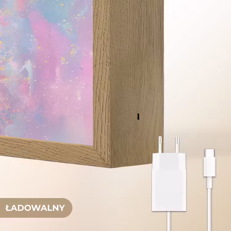 Meisje - Eenhoorn - Glitter Light Box met batterij (Wandlamp kind) middel -USP_websiteoplaadbaarNL