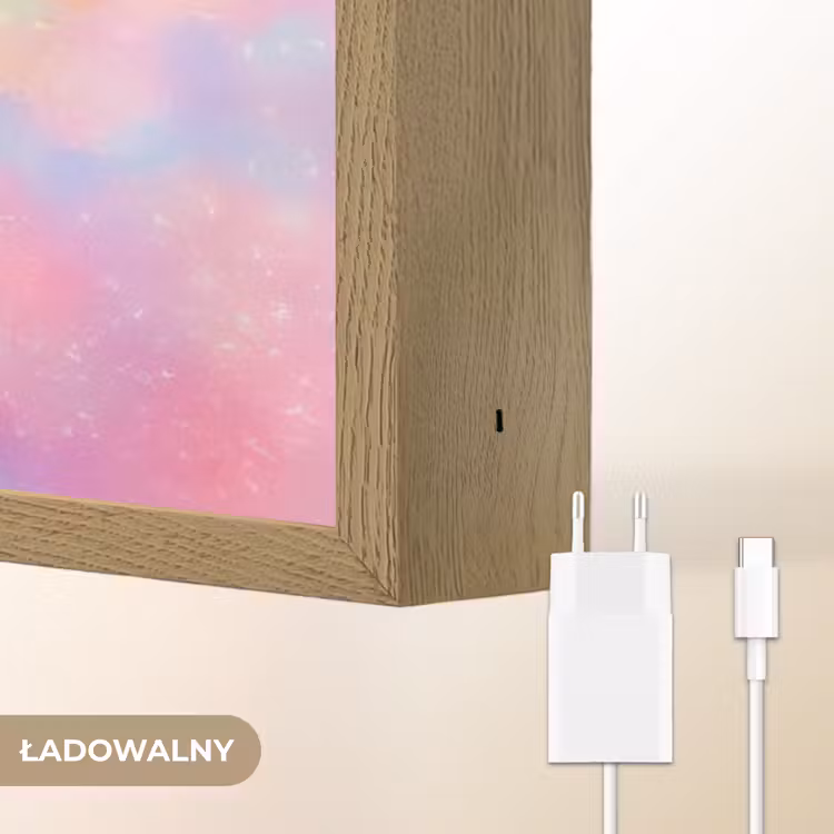 Meisje - Eenhoorn - Roze Light Box met batterij (Wandlamp kind) middel -USP_websiteoplaadbaarNL