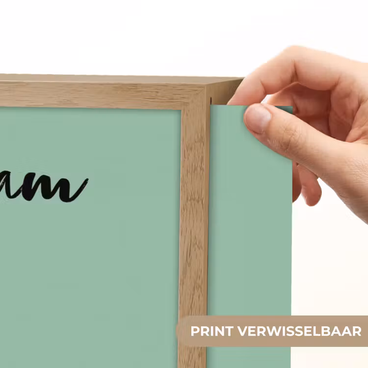Alpaca - Bloemendiadeem - Groen Light Box met batterij (Wandlamp kind) middel -USP_websiteprintNL