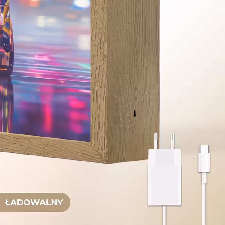 Auto - Politie - Stad - Jongens - Kleurrijk Light Box met batterij (Wandlamp kind) middel -USP_websiteoplaadbaarNL