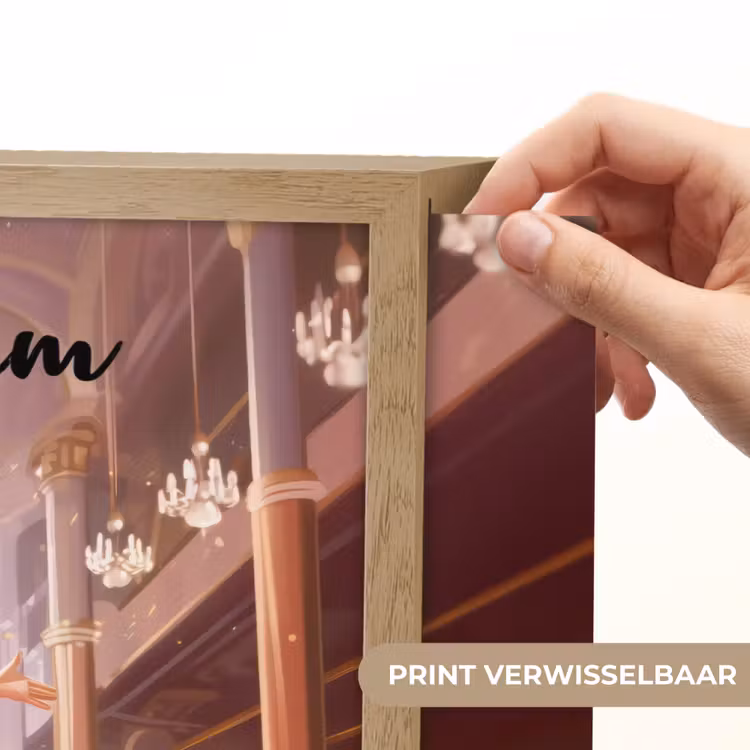 Ballerina - Meisjes - Roze - Kinderen Light Box met batterij (Wandlamp kind) middel -USP_websiteprintNL