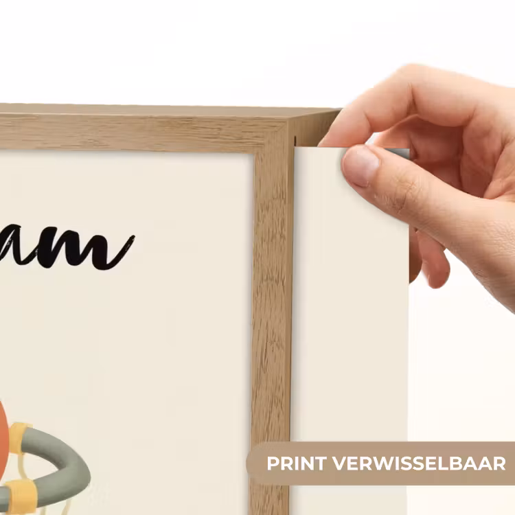 Basketbal - Net - Oranje Light Box met batterij (Wandlamp kind) middel -USP_websiteprintNL