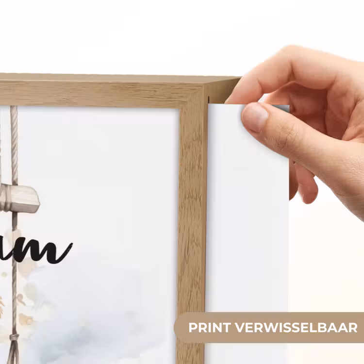 Beer - Baby - Dier - Kinderen Light Box met batterij (Wandlamp kind) middel -USP_websiteprintNL