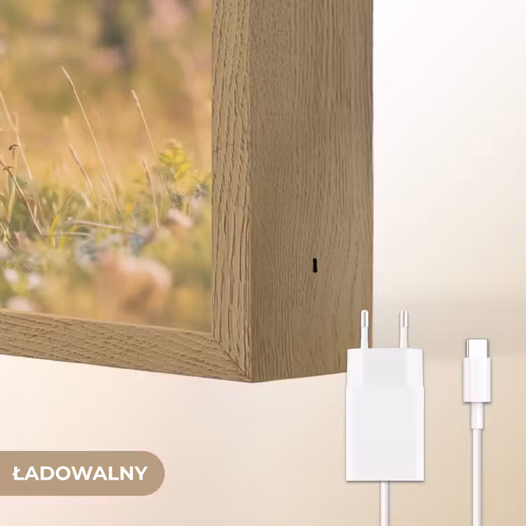 Beer - Bloemenveld - Gras Light Box met batterij (Wandlamp kind) middel -USP_websiteoplaadbaarNL