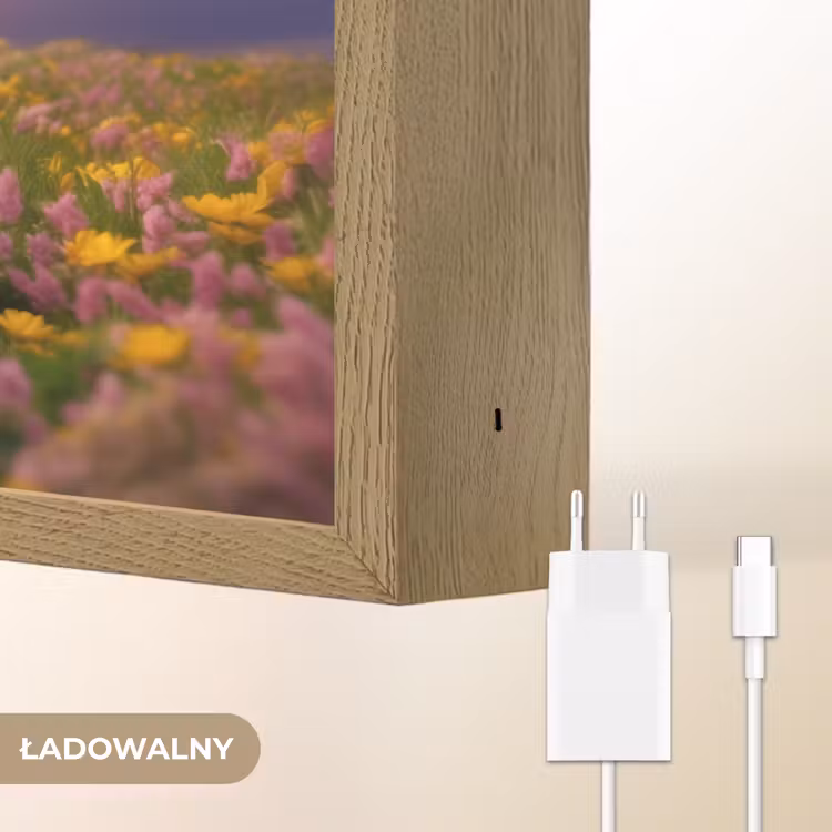 Cavia - Kleurrijk - Bloemen Light Box met batterij (Wandlamp kind) middel -USP_websiteoplaadbaarNL