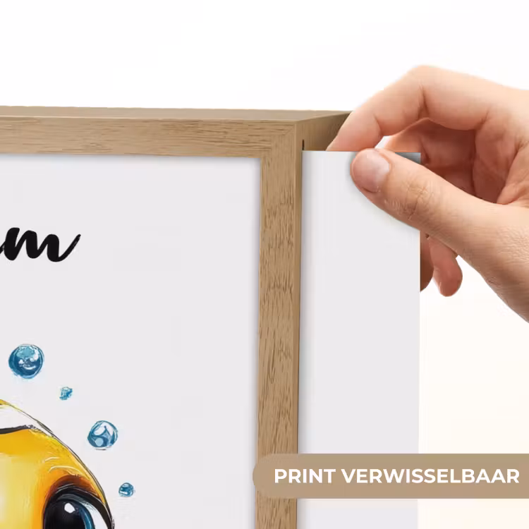 Clownvis - Oranje - Vis - Water Light Box met batterij (Wandlamp kind) middel -USP_websiteprintNL