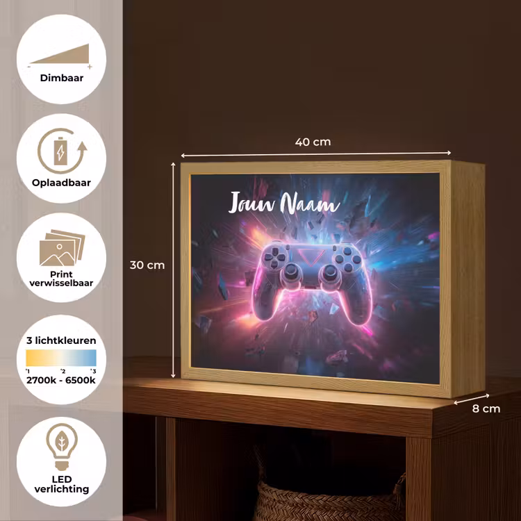 Controller - Neon - Game Light Box met batterij (Wandlamp kind) middel -USP_websiteoverzichtNL