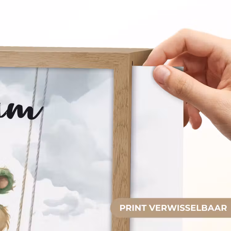 Dino - Baby dier - Kinderen Light Box met batterij (Wandlamp kind) middel -USP_websiteprintNL