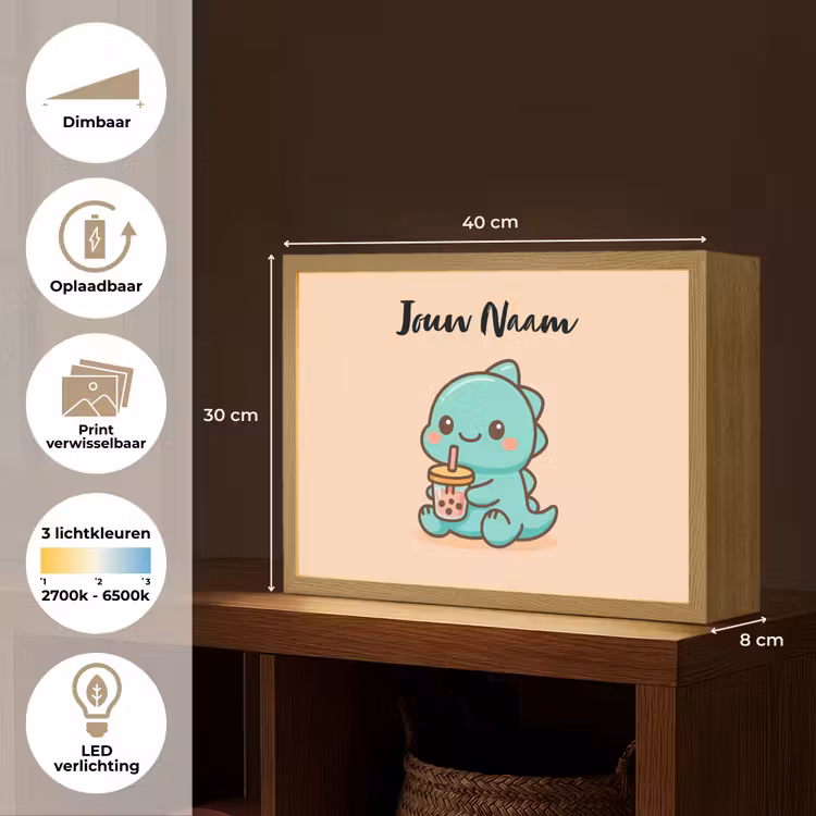 Dino - Boba - Turquoise Light Box met batterij (Wandlamp kind) middel -USP_websiteoverzichtNL