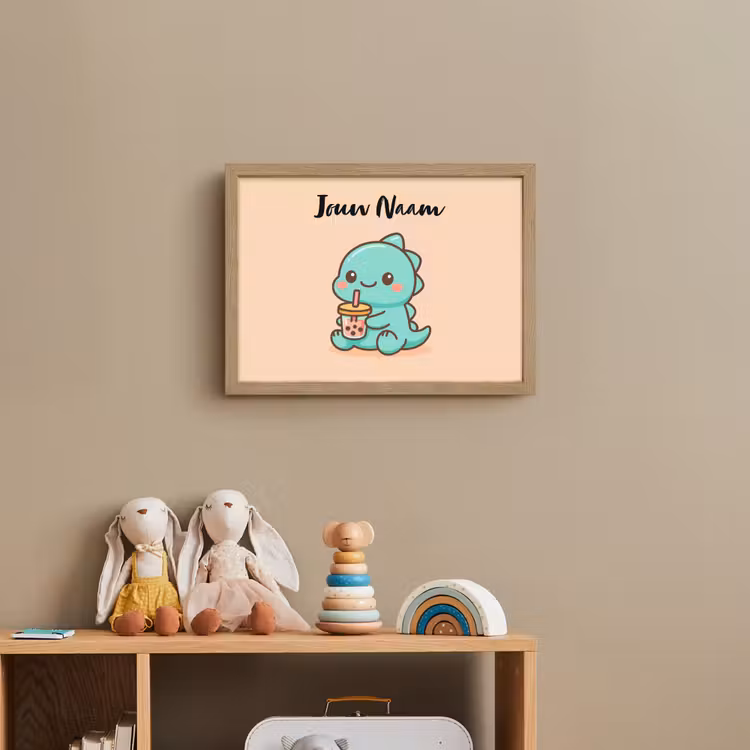 Dino - Boba - Turquoise Light Box met batterij (Wandlamp kind) middel -sfeer2_kind