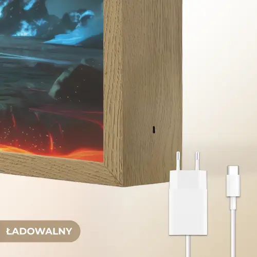 Dino - Lava - Groen - Jongens Light Box met batterij (Wandlamp kind) middel -USP_websiteoplaadbaarNL
