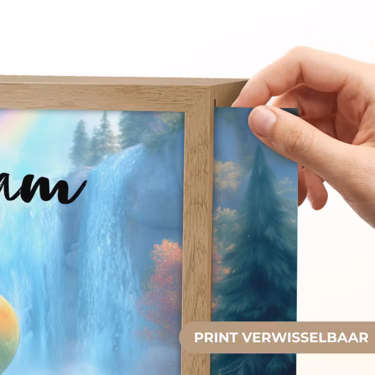 Dino - Natuur - Waterval Light Box met batterij (Wandlamp kind) middel -USP_websiteprintNL
