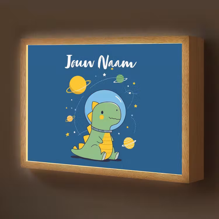 Dino - Ruimte - Planeten Light Box met batterij (Wandlamp kind) middel -z3d_website