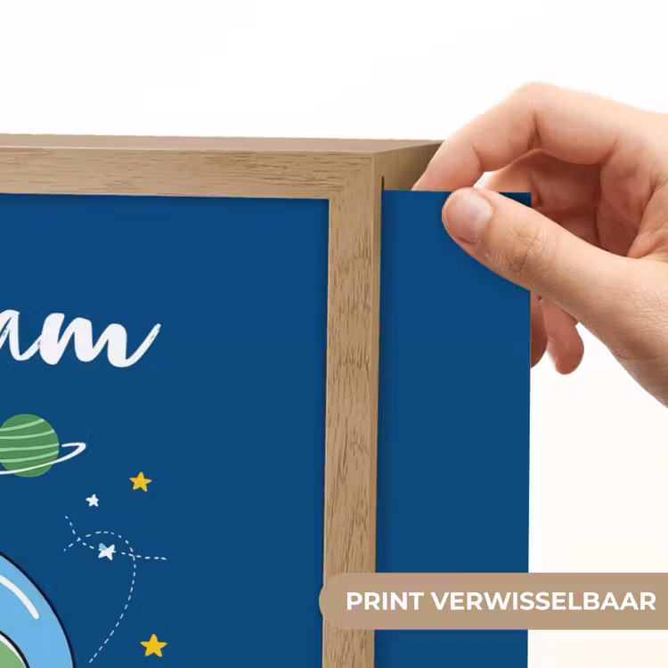 Dino - Ruimte - Planeten Light Box met batterij (Wandlamp kind) middel -USP_websiteprintNL