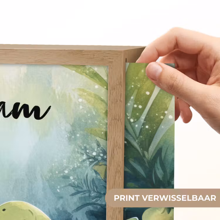Dino - Schildpad - Jungle Light Box met batterij (Wandlamp kind) middel -USP_websiteprintNL