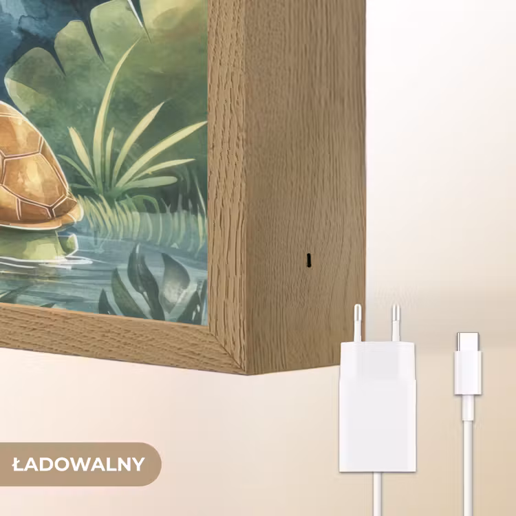 Dino - Schildpad - Jungle Light Box met batterij (Wandlamp kind) middel -USP_websiteoplaadbaarNL