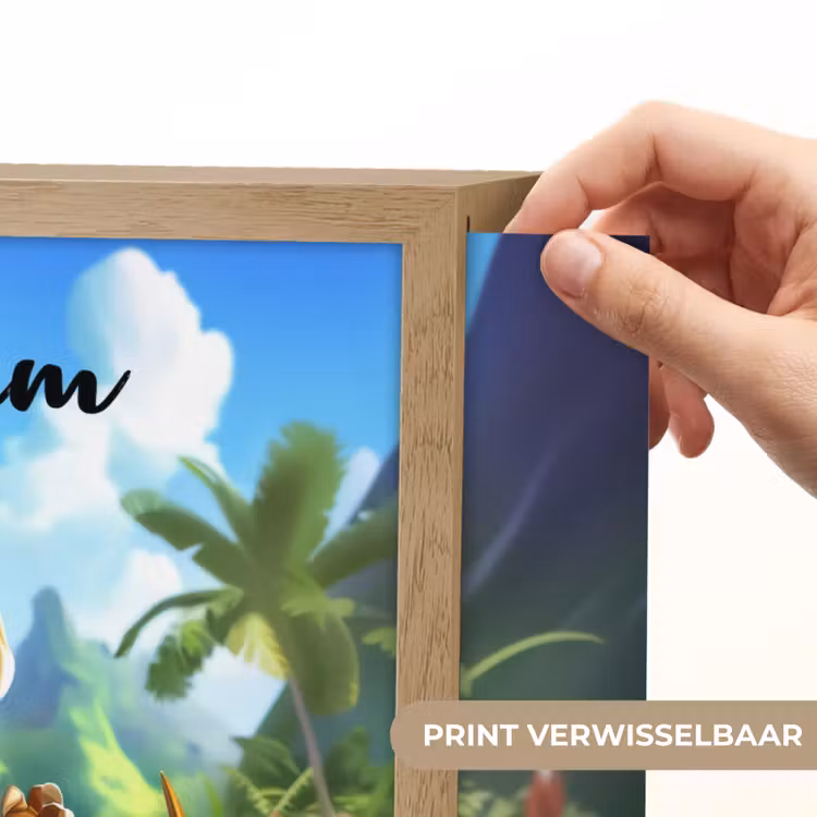 Dino - Voetbal - Groen Light Box met batterij (Wandlamp kind) middel -USP_websiteprintNL